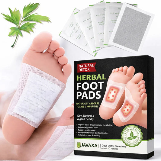 Ayurvedic Detox Foot Pads Buy 1 Get 1 Free 100% Herbal & Gentle Ingredient ( Pack of 10 )
